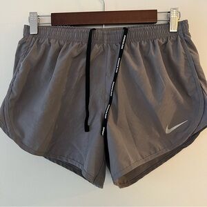 Nike Running Dri-Fit Gray Shorts with Brief Liner Size Small